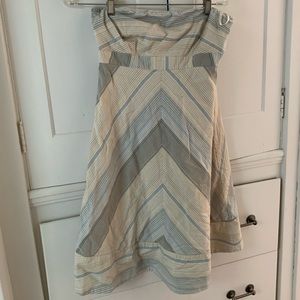 strapless mini dress